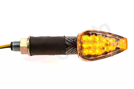 LED pagrieziena signāllukturi carbon long 14 diodu komplekts-4