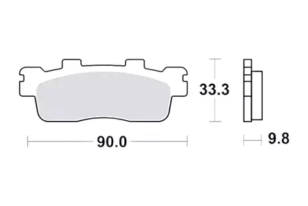TRW Lucas MCB 830 LC piduriklotsid (2 tk) - MCB830LC