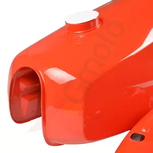 Depósito de combustível + tampas laterais vermelhas Simson S50 S51-3