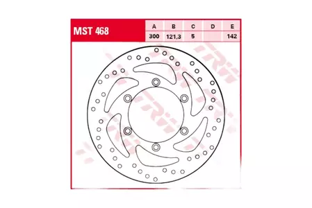 TRW Lucas MST 468 bremžu disks - MST468