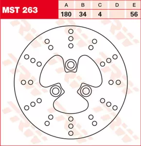 Bremsscheibe TRW Lucas MST 263 vorne - MST263