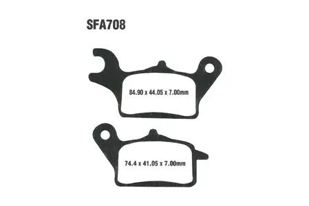 Plaquettes de frein EBC SFA 708 (2 pièces) - SFA708