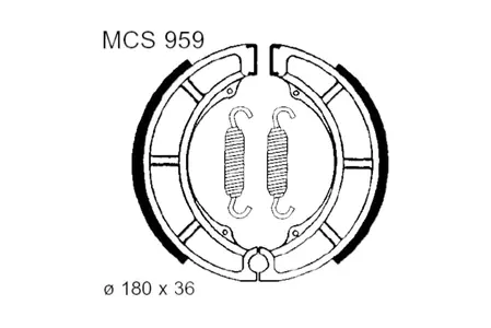 Brzdové čeľuste TRW Lucas MCS 969 - MCS969