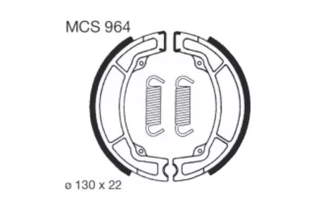 TRW Lucas MCS 964 bremžu kurpes - MCS964