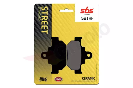 SBS 581HF KH106 Street keramische remblokken zwart - 581HF