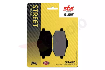 SBS 616HF KH136 Ulične keramične zavorne ploščice črne - 616HF