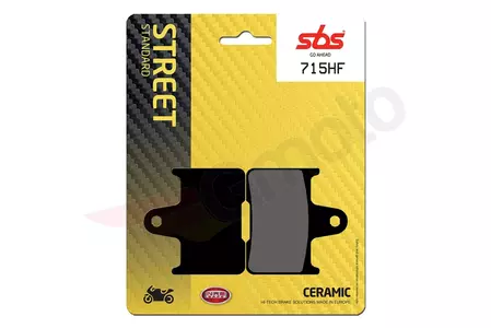SBS 715HF KH254 Ulične keramične zavorne ploščice črne barve - 715HF