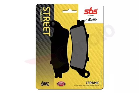 SBS 735HF KH261 / KH281 Street Ceramic stabdžių kaladėlės juodos spalvos - 735HF