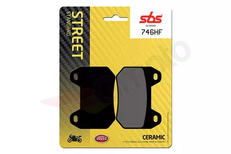SBS 746HF KH304 Улични керамични спирачни накладки черни - 746HF