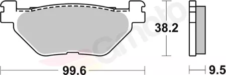 SBS 769HF KH319/2 Улични керамични спирачни накладки черни-2