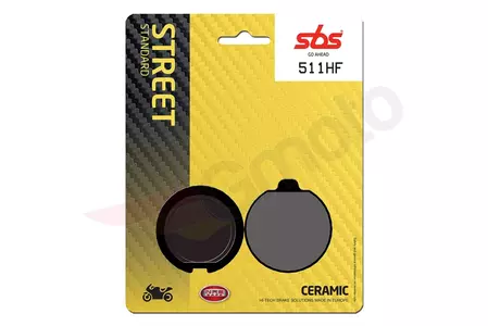 SBS 511HF KH35 Street Ceramic спирачни накладки черни - 511HF