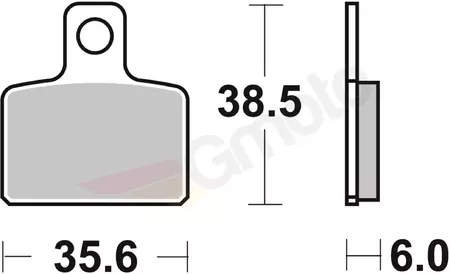 SBS 803HF KH351 Ulične keramične zavorne ploščice črne barve-2