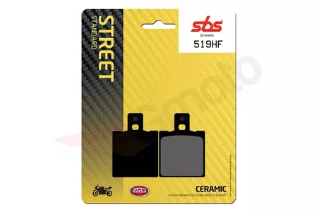 SBS 519HF KH47 Street Ceramic brzdové doštičky čierne - 519HF