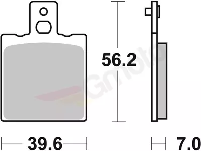 SBS 519HF KH47 Ulične keramične zavorne ploščice črne barve-2