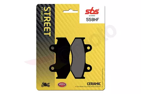 SBS 558HF KH92 / KH323/2 Plaquettes de frein Street Ceramic noir - 558HF