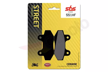 SBS 551HF KH86 Street keramische remblokken zwart - 551HF