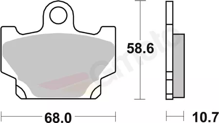 SBS 550HF KH81 Ulične keramične zavorne ploščice črne-2