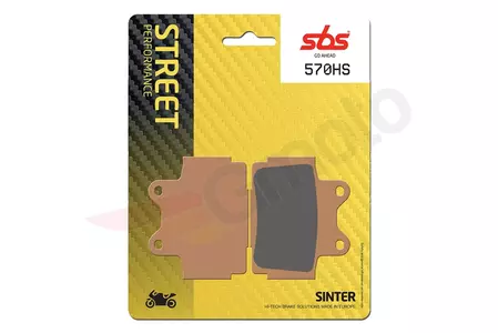 Τακάκια φρένων SBS 570HS KH104 Street Excel Sinter, χρυσό χρώμα - 570HS