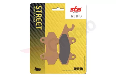 SBS 611HS KH135 / KH214 Street Excel Sinter-bremseklodser, guldfarve - 611HS