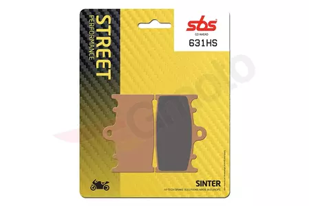 Τακάκια φρένων SBS 631HS KH158 Street Excel Sinter, χρυσό χρώμα - 631HS