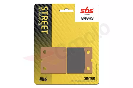 Τακάκια φρένων SBS 640HS KH171 Street Excel Sinter, χρυσό χρώμα - 640HS
