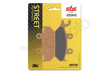 Pastilhas de travão SBS 650HS KH172 Street Excel Sinter, cor dourada - 650HS
