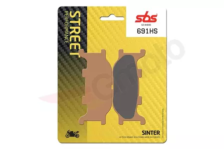 SBS 691HS KH199 Street Excel Sinter brzdové doštičky, zlatá farba - 691HS