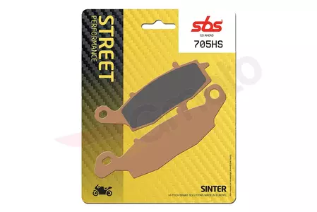 SBS 705HS KH229 Street Excel Sinter brzdové doštičky zlatej farby - 705HS