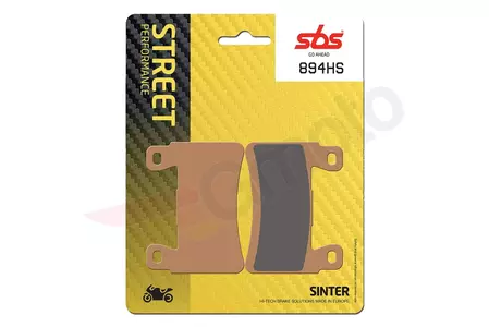 Τακάκια φρένων SBS 894HS KH296 / KH265 Street Excel Sinter, χρυσό χρώμα - 894HS