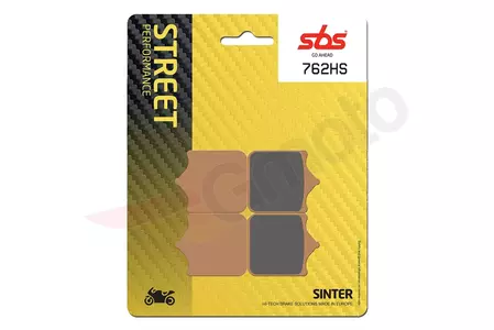 Plaquettes de frein SBS 762HS KH322 Street Excel Sinter, couleur or - 762HS