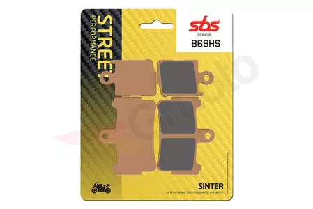 SBS 869HS KH499/4 Street Excel Sinter спирачни накладки, златист цвят - 869HS