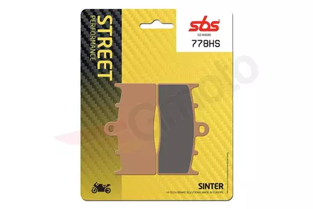 Τακάκια φρένων SBS 778HS KH613 Street Excel Sinter, χρυσό χρώμα - 778HS