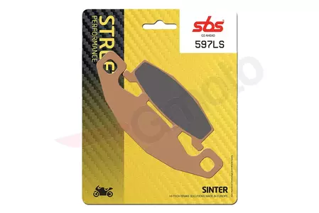 Brzdové destičky SBS 597LS KH129 Street Excel/Racing Sinter, zlatá barva - 597LS