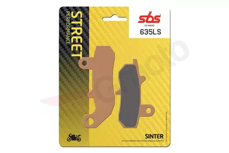 Brzdové destičky SBS 635LS KH157 Street Excel/Racing Sinter, zlatá barva - 635LS