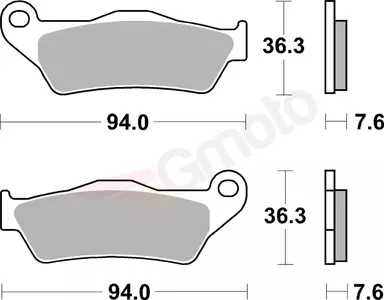 SBS 671LS KH181 Street Excel/Racing Спирачни накладки Sinter, златист цвят-2