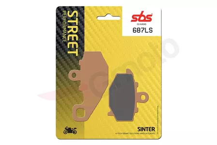 SBS 687LS KH192 Street Excel/Racing Sinter brzdové doštičky, zlatá farba - 687LS