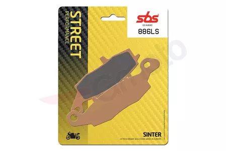 Plaquettes de frein SBS 886LS KH231/2 Street Excel/Racing Sinter, couleur or - 886LS