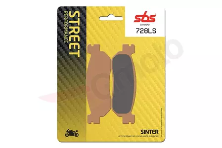 SBS 728LS KH275 Street Excel/Racing Sinter brzdové doštičky, zlatá farba - 728LS