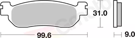 Plaquettes de frein SBS 728LS KH275 Street Excel/Racing Sinter, couleur or-2