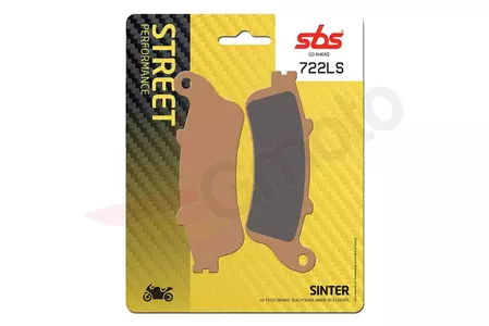 Brzdové destičky SBS 722LS KH281 Street Excel/Racing Sinter, zlatá barva - 722LS