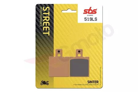 Plaquettes de frein SBS 519LS KH47 Street Excel/Racing Sinter, couleur or - 519LS