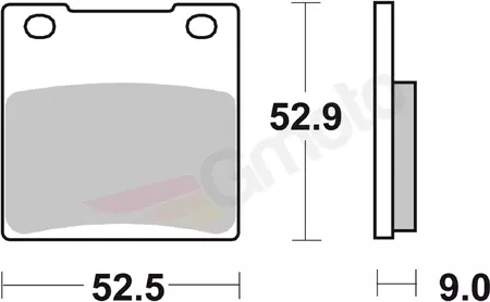 SBS 556LS KH63 / KH161 Street Excel/Racing Спирачни накладки Sinter, златист цвят-2