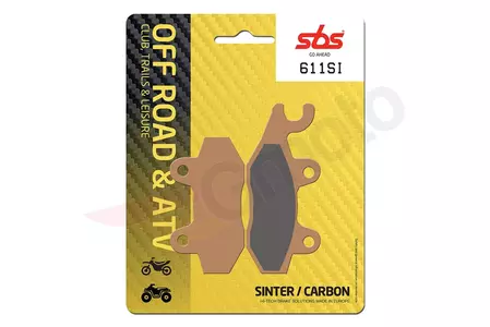 Brzdové destičky SBS 611SI KH135 / KH214 Off-Road Sinter zlaté barvy - 611SI