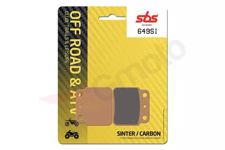 Plaquettes de frein SBS 649SI KH137 Off-Road Sinter couleur or - 649SI