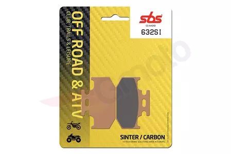 Brzdové destičky SBS 632SI KH152 Off-Road Sinter zlaté barvy - 632SI