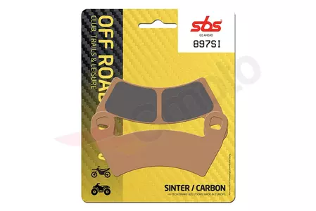 Brzdové doštičky SBS 897SI KH452 Off-Road Sinter zlatej farby - 897SI