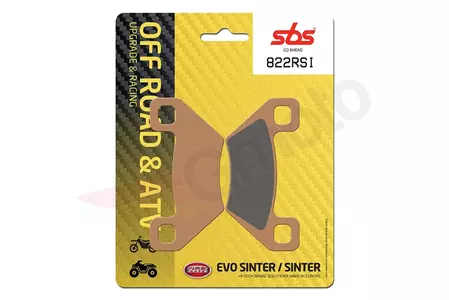 Τακάκια φρένων SBS 822RSI KH395 Off-Road Racing Sinter, χρυσό χρώμα - 822RSI