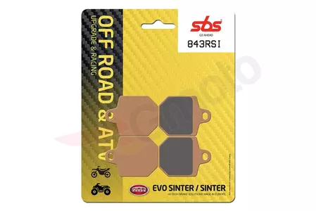 Brzdové destičky SBS 843RSI KH433/4 Off-Road Racing Sinter zlaté barvy - 843RSI