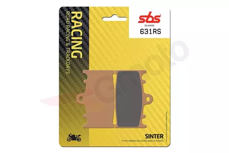 Brzdové destičky SBS 631RS KH158 Track & Sport Sinter, zlatá barva - 631RS