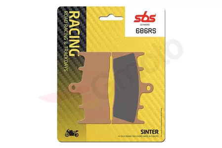 Brzdové destičky SBS 686RS KH188 Track & Sport Sinter, zlatá barva - 686RS